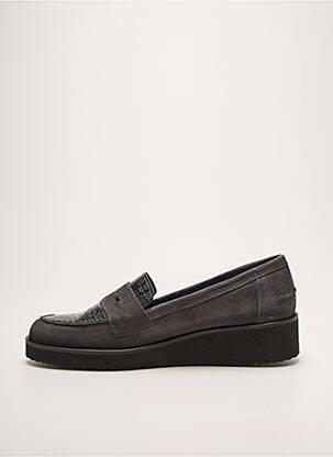 Mocassins bout rond talon de 4 à 6cm gris PINTO DI BLU femme