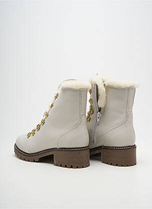 Bottines/boots fourrée talon de 4 à 6cm gris HOOPER SHOES femme