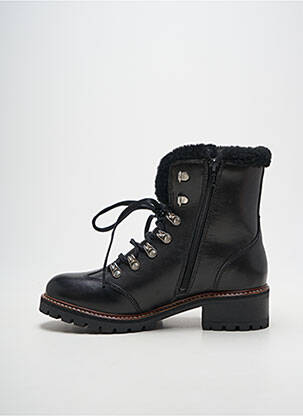 Bottines/boots fourrée talon de 4 à 6cm noir HOOPER SHOES femme