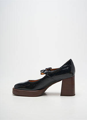 Escarpins tissage satiné talon de 7 à 9cm noir MAM'ZELLE femme