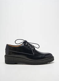 Derbies tissage satiné talon plat jusqu'à 3cm noir KICKERS femme