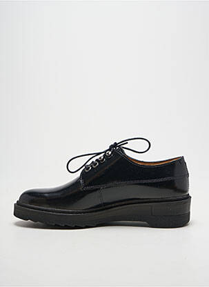 Derbies tissage satiné talon plat jusqu'à 3cm noir KICKERS femme