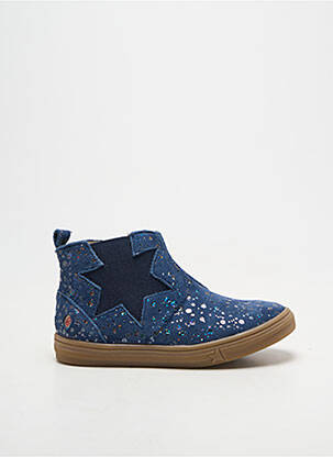 Bottines/boots voute plantaire bout rond bleu GBB fille