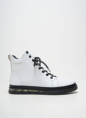 Bottines/boots bout rond talon plat jusqu'à 3cm blanc COCO ET ABRICOT femme