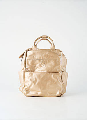 Sac à dos effet matière satinée or LEA.TONI femme