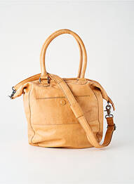Sac type de porter main forme rectangulaire marron LEA.TONI femme