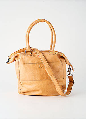 Sac type de porter main forme rectangulaire marron LEA.TONI femme