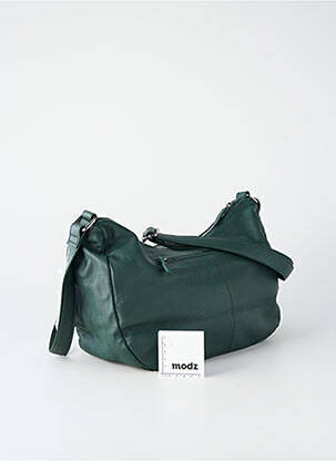 Sac doublure textile forme rectangulaire vert LEA.TONI femme