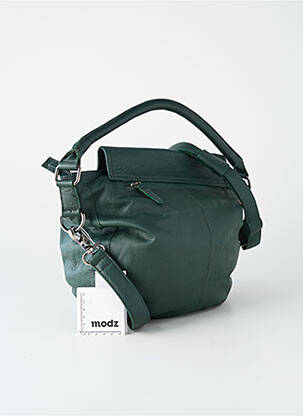 Sac doublure textile forme rectangulaire vert LEA.TONI femme