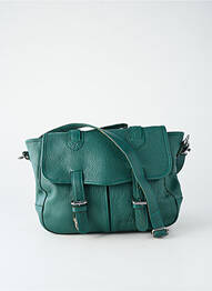 Sac doublure textile forme rectangulaire vert LEA.TONI femme