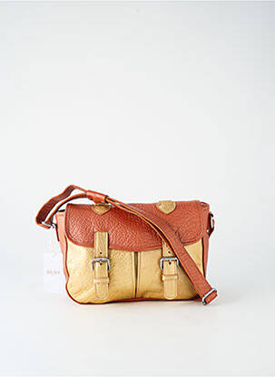 Sac doublure textile forme rectangulaire marron LEA.TONI femme