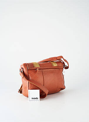 Sac doublure textile forme rectangulaire marron LEA.TONI femme