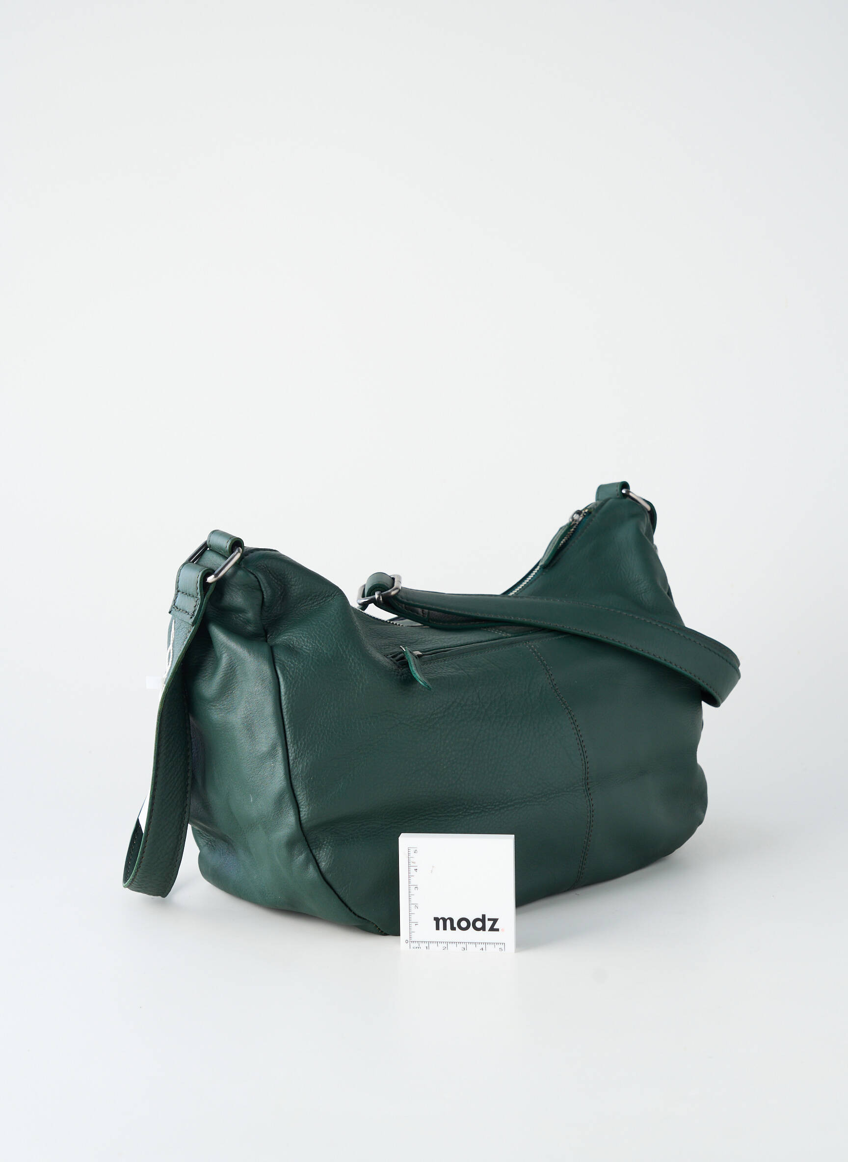 Sac fermeture zippée forme rectangulaire vert LEA.TONI femme