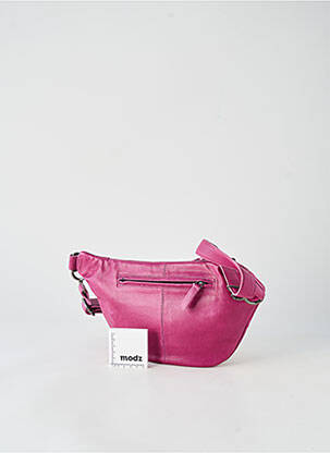Sac fermeture zippée forme rectangulaire violet LEA.TONI femme
