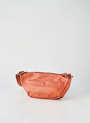 Sac multipoches forme rectangulaire marron LEA.TONI femme