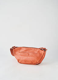 Sac fermeture zippée forme rectangulaire marron LEA.TONI femme