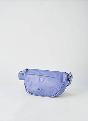 Sac multipoches forme rectangulaire bleu LEA.TONI femme