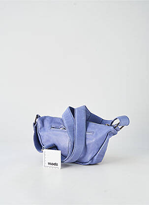 Sac multipoches forme rectangulaire bleu LEA.TONI femme