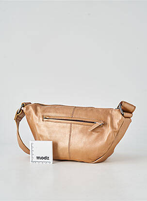 Sac doublure textile forme rectangulaire marron LEA.TONI femme