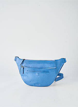 Sac multipoches forme rectangulaire bleu LEA.TONI femme