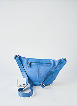 Sac multipoches forme rectangulaire bleu LEA.TONI femme