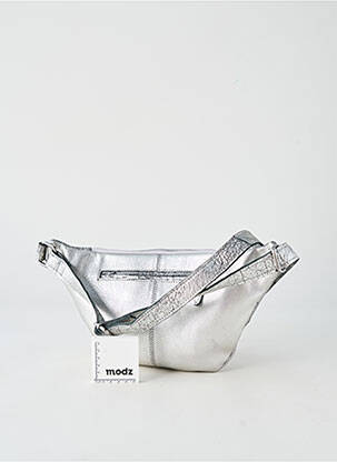 Sac multipoches forme rectangulaire argent LEA.TONI femme