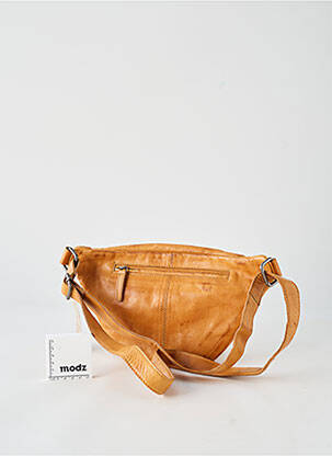 Sac multipoches forme rectangulaire marron LEA.TONI femme