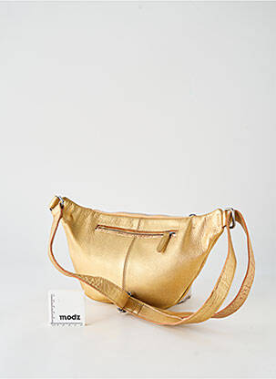 Sac multipoches forme rectangulaire or LEA.TONI femme