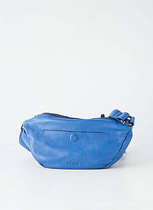 Sac multipoches forme rectangulaire bleu LEA.TONI femme