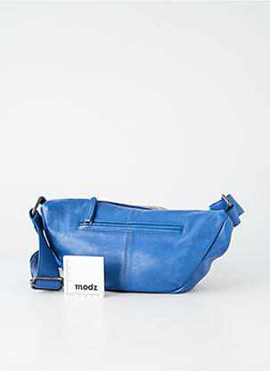 Sac multipoches forme rectangulaire bleu LEA.TONI femme