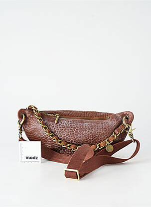 Sac multipoches banane marron MILA LOUISE femme