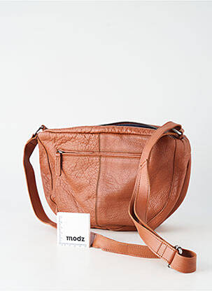 Sac multipoches forme rectangulaire marron LEA.TONI femme