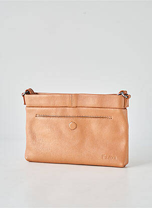 Sac doublure textile forme rectangulaire marron LEA.TONI femme