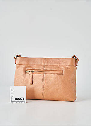Sac doublure textile forme rectangulaire marron LEA.TONI femme