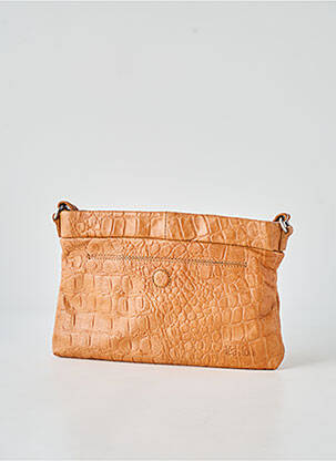 Sac doublure textile forme rectangulaire marron LEA.TONI femme