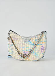 Sac doublure textile forme rectangulaire argent MILA LOUISE femme