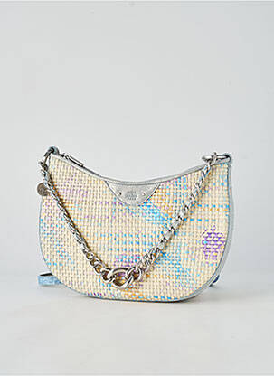 Sac doublure textile forme rectangulaire argent MILA LOUISE femme