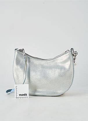 Sac doublure textile forme rectangulaire argent MILA LOUISE femme