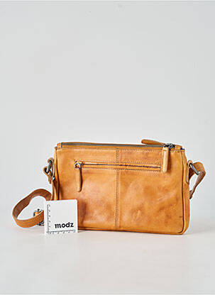 Sac coutures renforcées forme rectangulaire marron LEA.TONI femme
