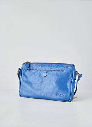 Sac doublure textile forme rectangulaire bleu LEA.TONI femme