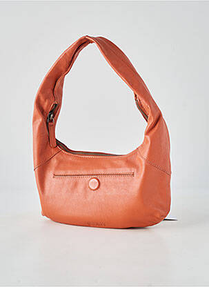 Sac doublure textile forme rectangulaire marron LEA.TONI femme