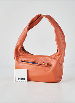Sac doublure textile forme rectangulaire marron LEA.TONI femme
