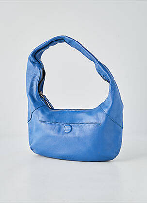 Sac doublure textile forme rectangulaire bleu LEA.TONI femme