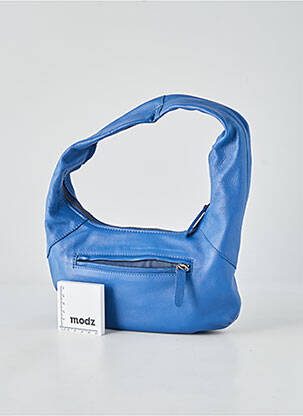 Sac doublure textile forme rectangulaire bleu LEA.TONI femme