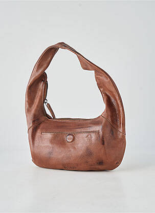 Sac doublure textile forme rectangulaire marron LEA.TONI femme