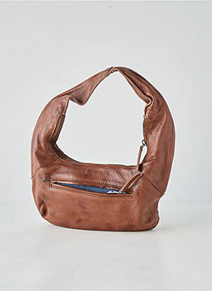 Sac doublure textile forme rectangulaire marron LEA.TONI femme