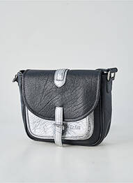 Sac multipoches forme rectangulaire argent LEA.TONI femme