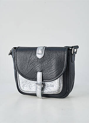 Sac multipoches forme rectangulaire argent LEA.TONI femme