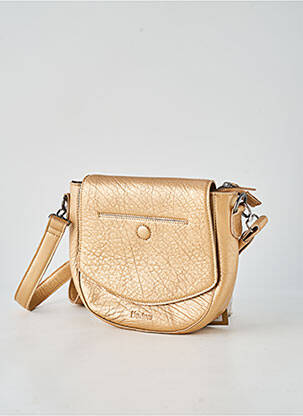 Sac doublure textile forme rectangulaire or LEA.TONI femme