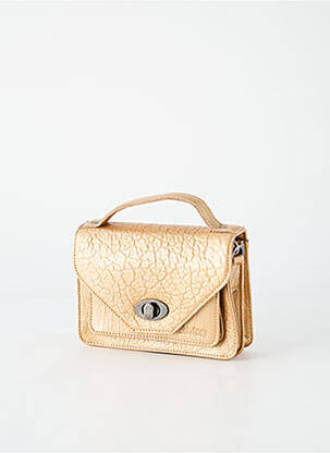 Sac multipoches forme rectangulaire or LEA.TONI femme